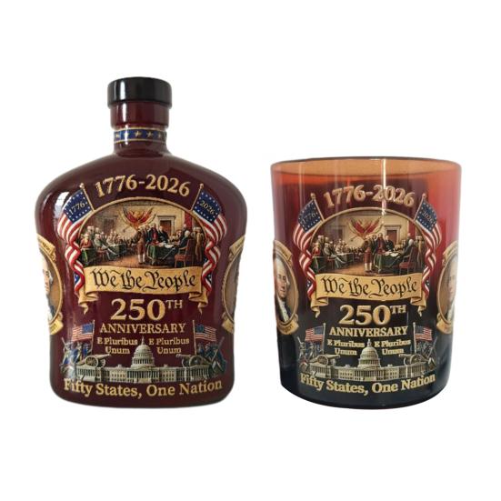 250th Anniversary Wine Bottle Elegant Handcrafted Drinkware for Storage And Display Collectible Gift for Anniversaries And Special Occasions