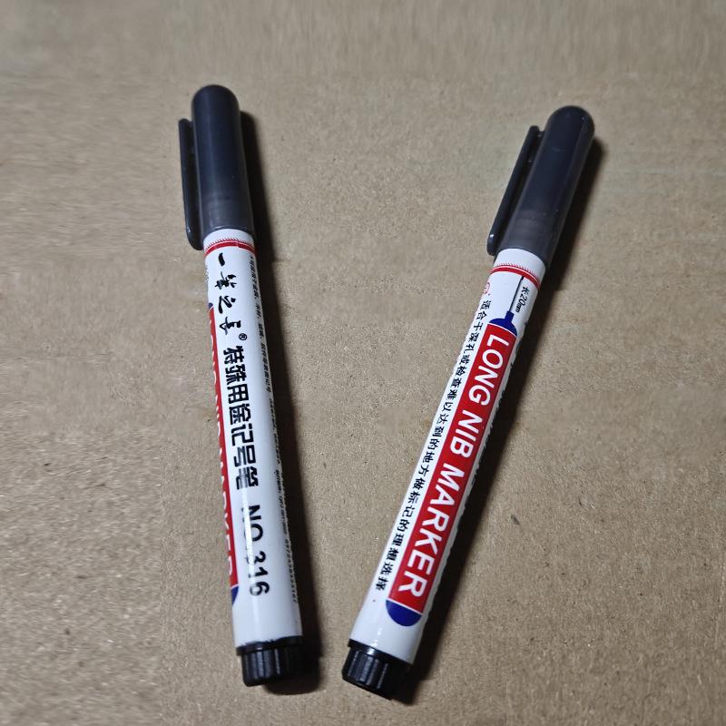 20mm Deep Hole Long-Head Multi-color Quick-Dry Waterproof Tile & Woodworking Marker Pen