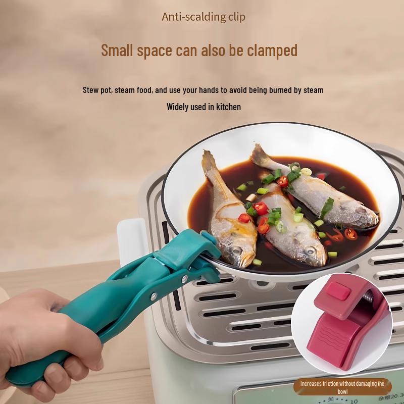 Stainless Steel Anti-Scald Kitchen Tongs