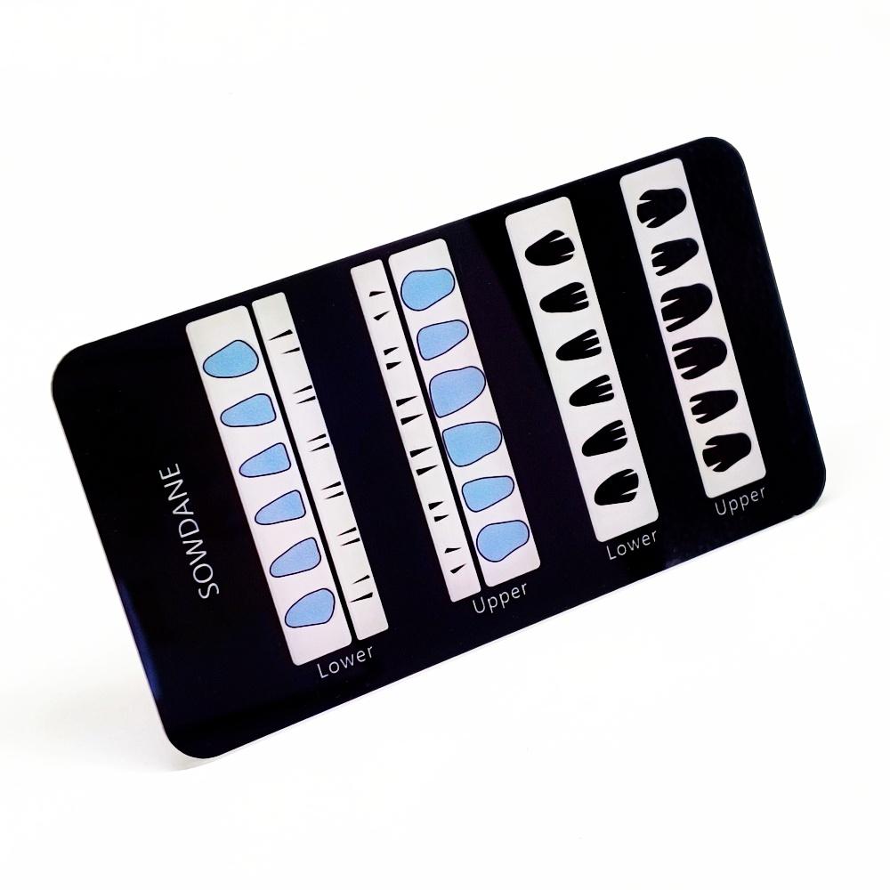 

Стоматологічна навчальна модель. Композитна полімерна пломба. Шаблон. Морфологічна дошка. Практична модель 1 piece Colorful