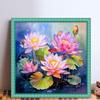 Lotus Print Borduurpakket 45x45cm DIY 14CT Draad Kunst Borduurwerk Woondecoratie