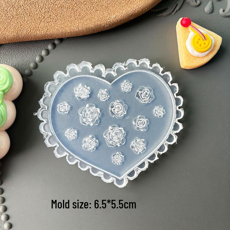 Stampi per Unghie Artistiche 3D in Alta Trasparenza - Design Orsetto, Fiocco, Bouquet