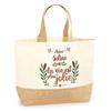 Tote bag en jute - PLANETEE - Soline la vie est plus jolie - Jute naturel - Fabriqué en France - Idée cadeau