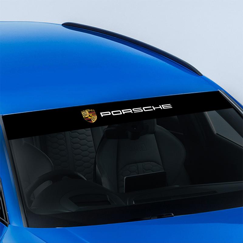 1 stk Bil Frontrute Emblem Klistremerker Foran og Bak Dekorativ For Porsche Cayenne Panamera Macan Boxster 911 Carrera-GT 944 918 917