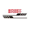 1pcs "SPORT" Vinyl Car Door Stickers Diagonal Stripes, Easy Apply Side Decals for Enhanced Vehicle Aesthetics