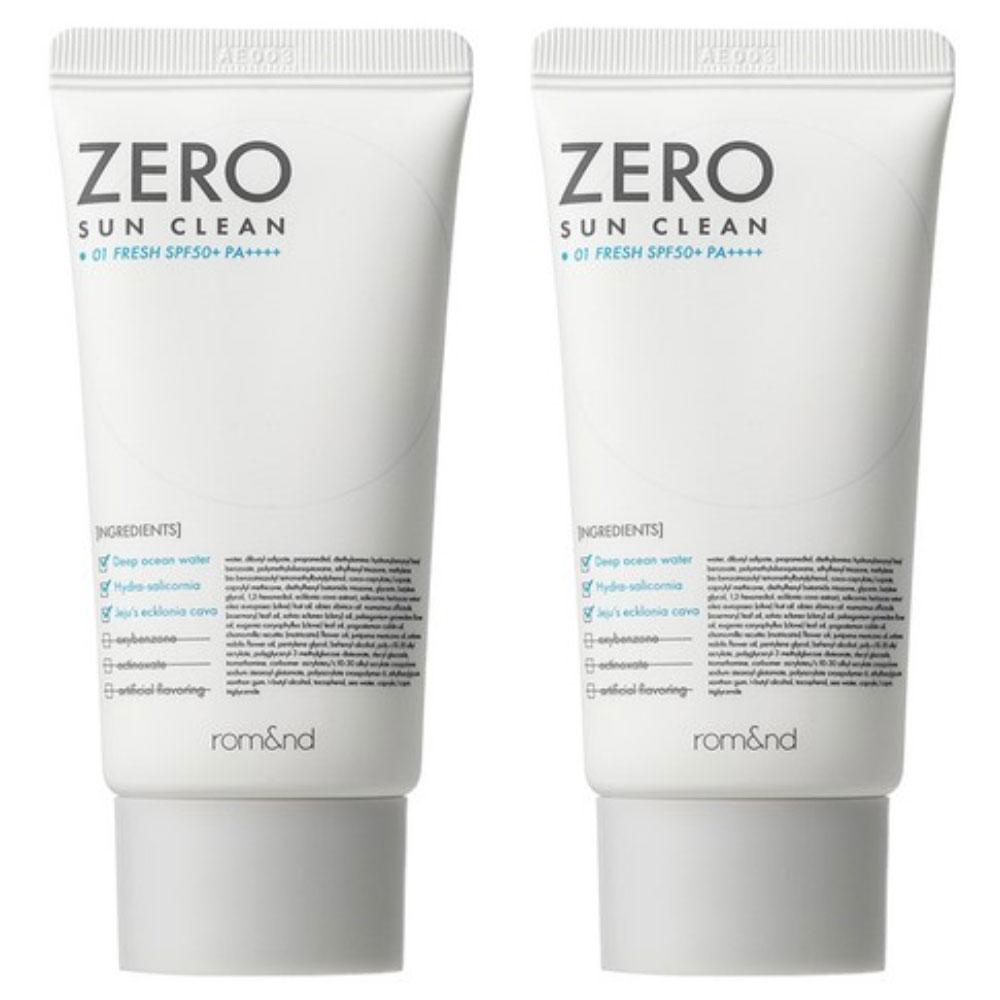 Rom&nd Zero Sun Clean Fresh SPF50+ PA++++, 50ml, 2 units