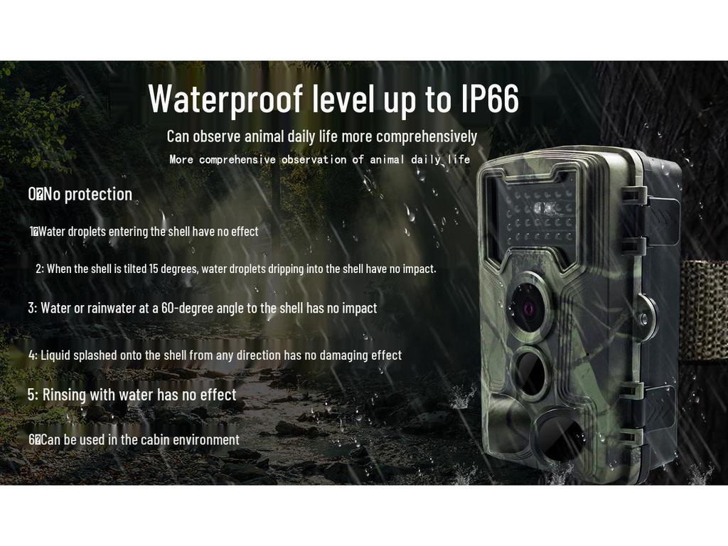 HD 1080P Infrared Hunting Camera with Screen – 36MP, 34 LEDs
