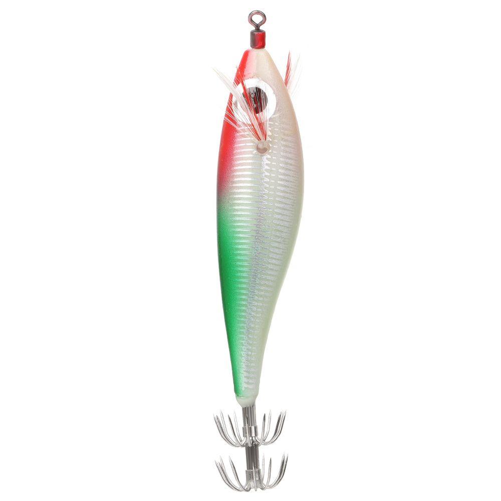 Luminous Copper Sinker Artificial Jigs Squid Hook Fishing Tackle Octopus Bait Wood Shrimp Lures