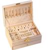 Elegant Jewelry Storage Box with Multi-Functional Drawers for Rings, Earrings, Necklaces, and Ornaments - Perfect for Home Display.