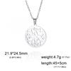 Cazador Stainless Steel Mandala Flower of Life Pendant Necklace for Women Gift  Lotus Neck Chain Amulet Jewelry Wholesale