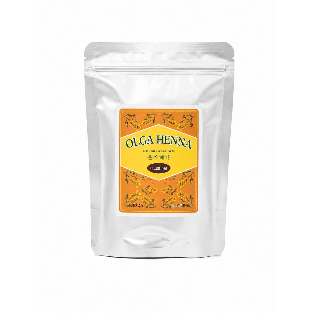 Olga Henna Hair Dye 100g 1 pcs Dark Brown
