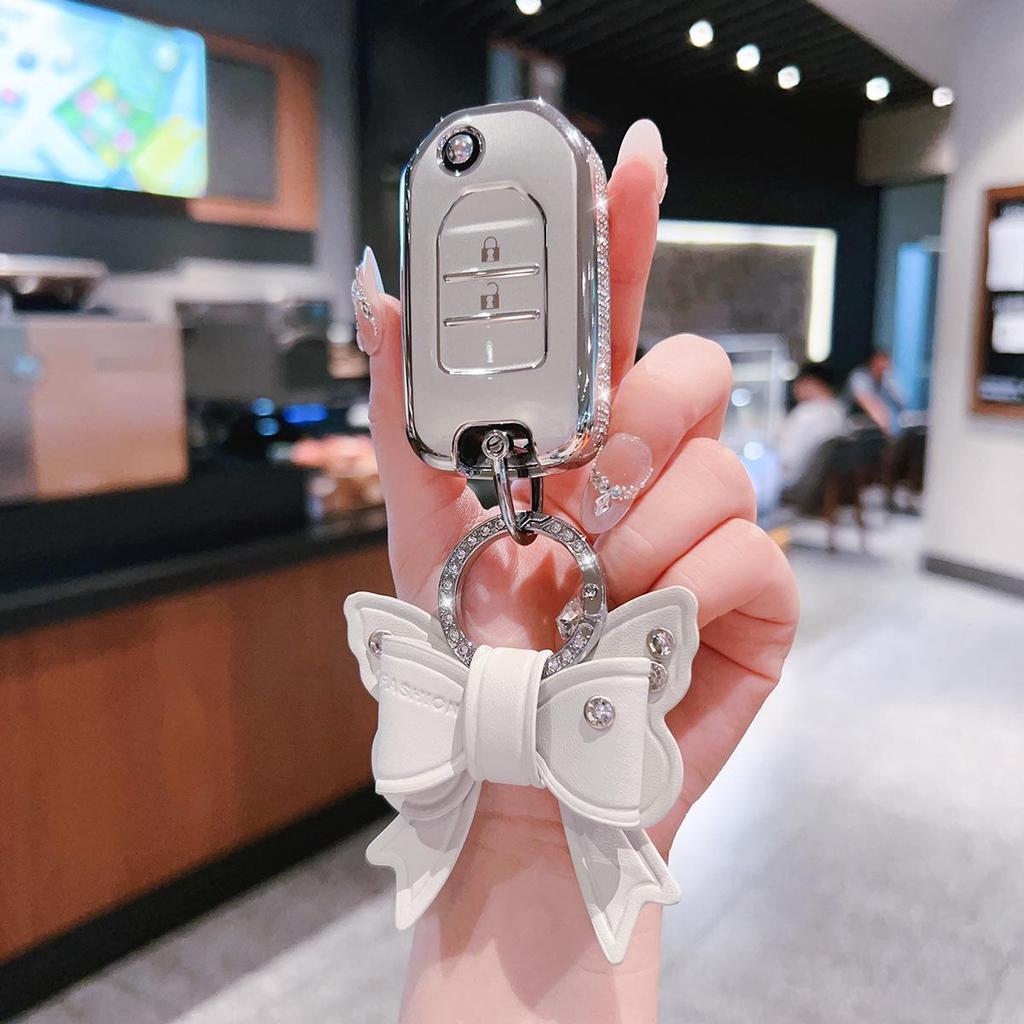Car Key Case for CRV, Haoying, Jieda, Civic - Unisex Protective Cover with Buckle