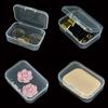 Jewelry Storage Box Small Mini 2pcs With Lid Collection Container Case Organizer Translucent Transparent Useful