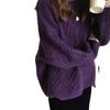 Twist pullover sweater 1011 autumn and winter new lazy wind solid color loose casual bottoming knitted sweater women's clothing