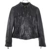 BLACK BY MOUSSY Sheepskin Leather Jacket 1 Black Sheepskin Sheepskin Women Used