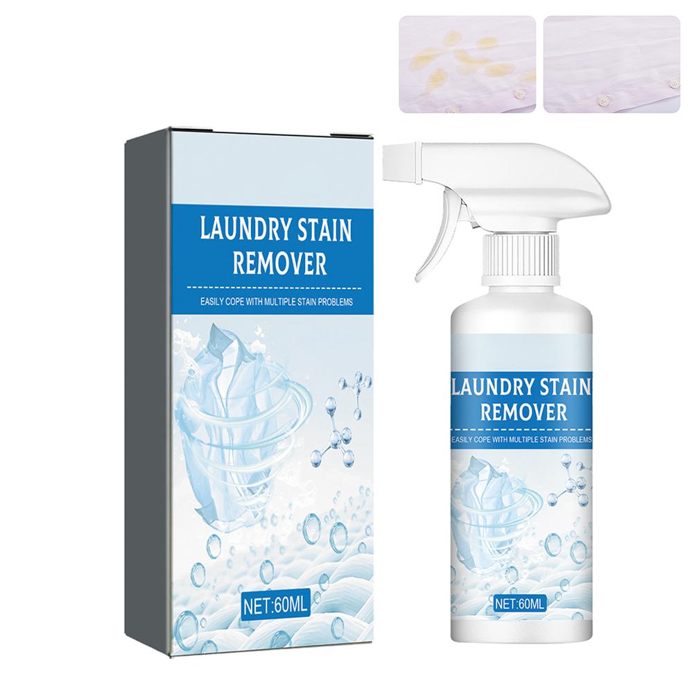 

1/2Pcs Power Stain Remover 60ml Instant Clothes Cleaner Non Ionic Clothing Emulsifier Stain Remover For Removing Stubborn Stains 1pcs