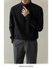2025 Men's Slim Fit Non-Iron Long-Sleeve Business Shirt - Light, Mature Korean Style for Spring and Autumn