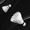 12pcs Badminton Shuttlecocks Professional White High Speed Duck Feather Badminton Ball for Game Training Sport Practice Youth