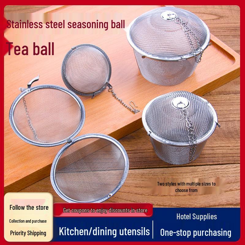 Stainless Steel Seasoning & Tea Infuser Mesh Ball Small Round Spice Ball
