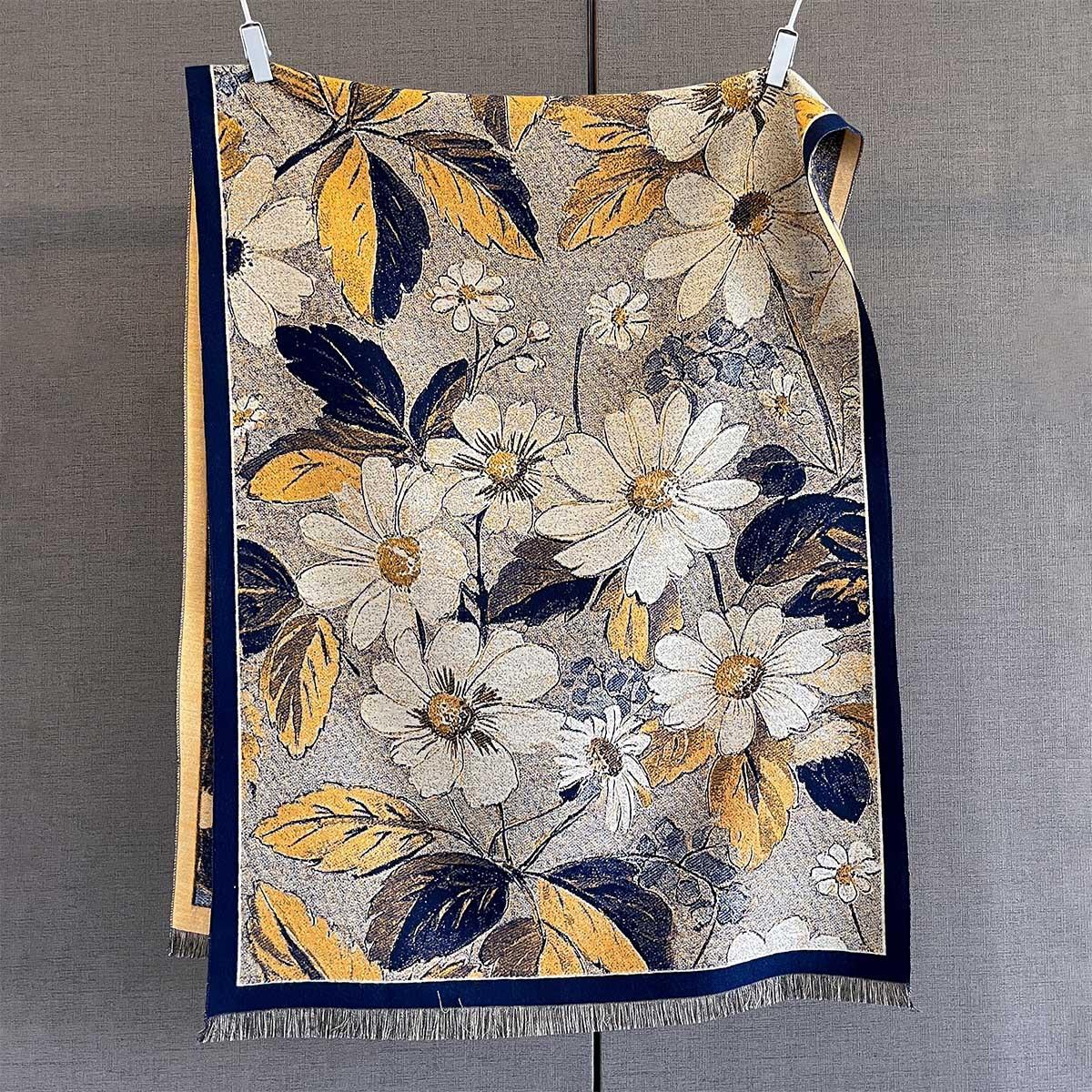 

Cashmere Scarf Autumn Winter Shawl Women Retro Designer Scarves Thick Warm Blanket Wrap Bufanda Poncho Echarpe Pashmina Stoles 185x68cm