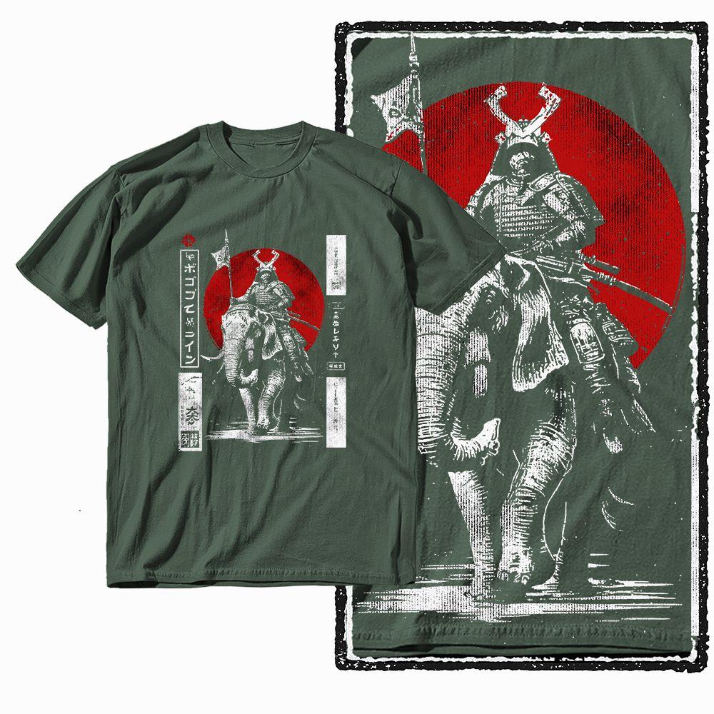 G28 Army Green Cotton Cool Dragon Graphic Men T-shirt | Streetwear Big Size Vintage O-neck Men's Tee Tshirt