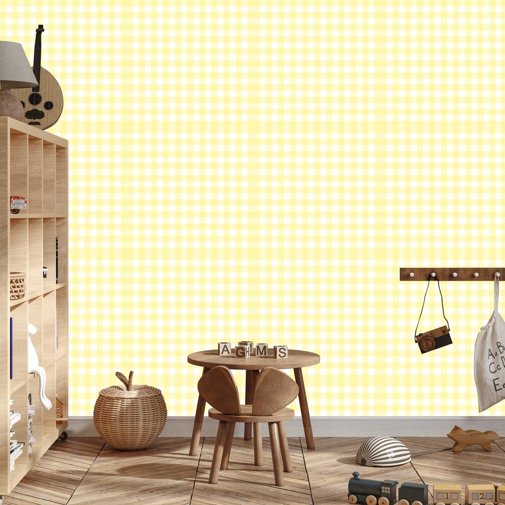 Wallpaper Fabric Pattern Cream and White, Cream Background for Living Room and Bedroom 50x1000