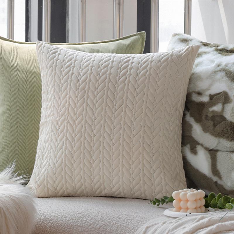 

Кремовый стиль Наволочка для декоративной подушки Зеленый цветочный Высококачественная Ретро Декоративная подушка Гостиная Диван Квадратная Поясничная подушка Наволочка для подушки спинки 45X45cm pillowcase only