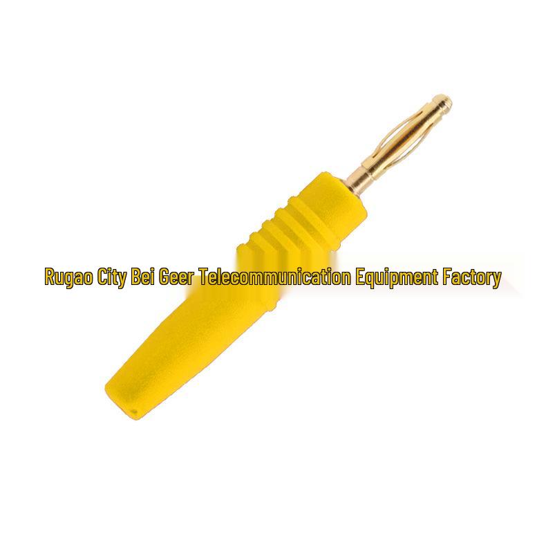 

2.0mm Gold-Plated Copper Banana Plug Connector Test Pin (Male, Solder) жёлтый