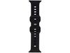 GlacierX Silicone Ribbed Black Smartwatch Strap for Apple Watch 38/40/41mm Black