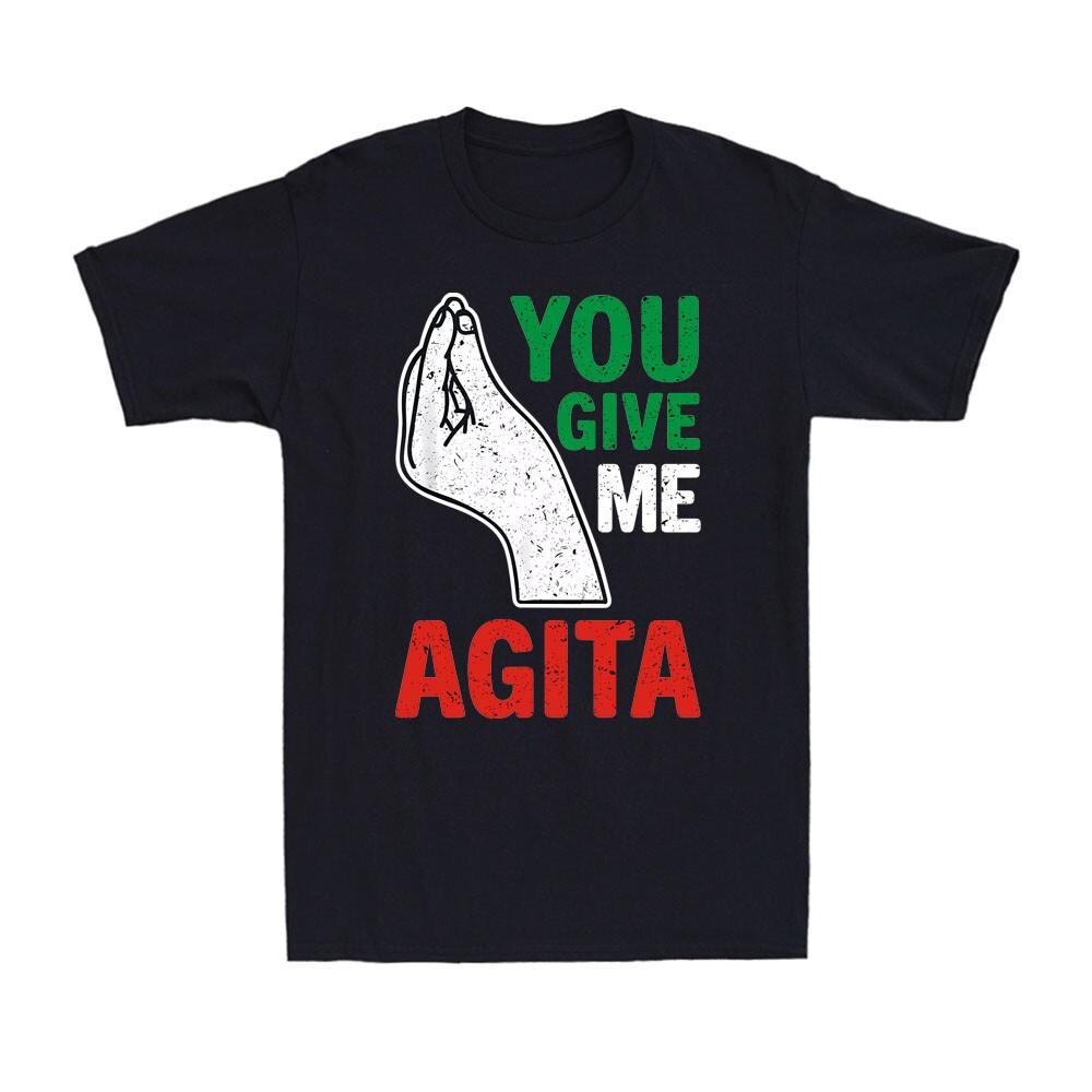 Italian Humor You Give Me Agita Italy Funny Italy Flag Gift Retro Men s T-Shirt XXL