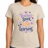 Teacher T Shirt Teachers Spark The Love Of Learning Educator Graphic Tee