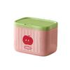 Automatic-Lift Swab Storage Box Dustproof Sealed Makeup Pad Organizer No-Drilling Multi-function Desktop Container For Bathroom