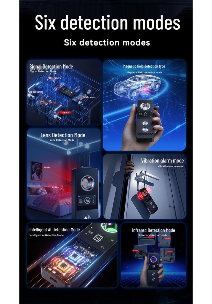 S88 Wireless Infrared Anti-Peeping & Anti-Positioning Camera Detector with Display Screen