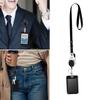 Retractable Lanyard with Card Holder Water Resistant Identity Card Badge Holder with Lanyard Retractable Badge Reel Clip