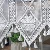 French Lace Curtain Vintage Short Sheer Cabinet Curtain Farmhouse Rustic Boho