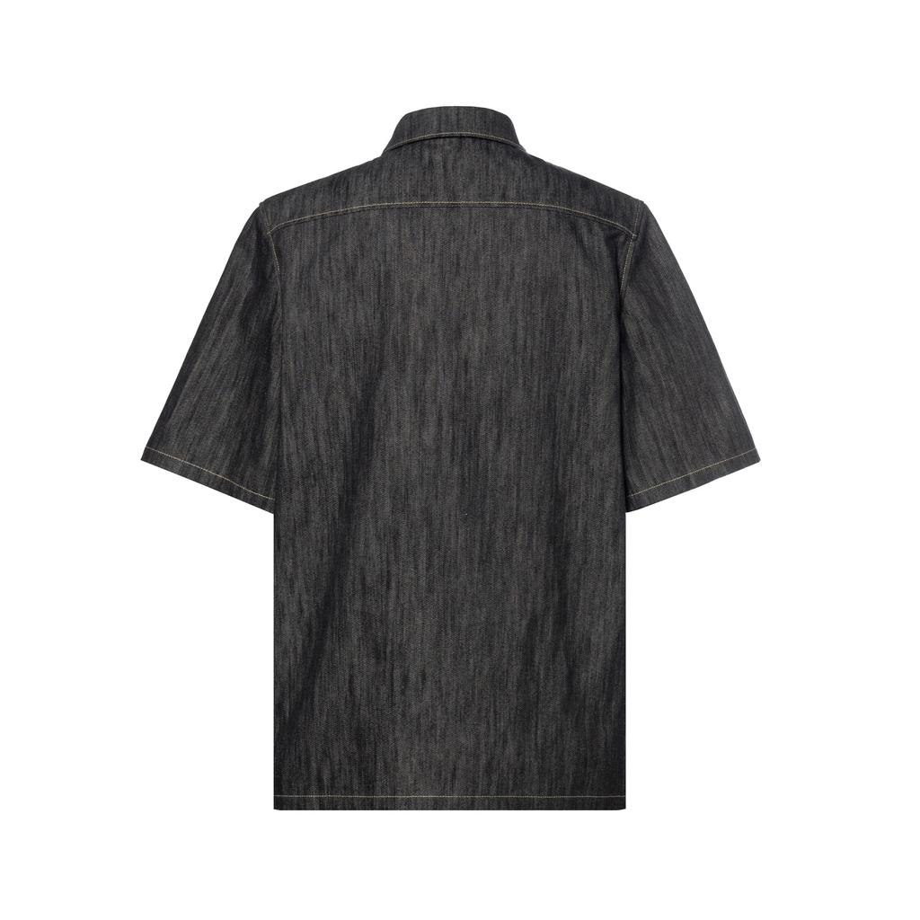 GUCCI Denim Shirt With Jacquard Detail Shirt Men's Dark Blue 782396-XDCWP-4759