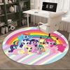 My Little Pony Chair Mat Round Carpet - Rainbow Decor for Home Office Living Room Bedroom Gift0244b
