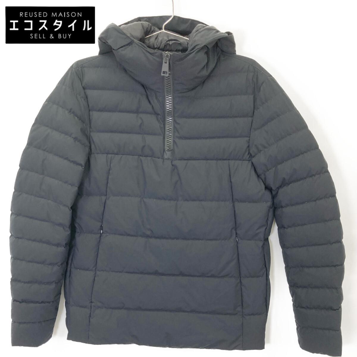 

HERNO PI045UL Black Laminar Half Zip Down Jacket Jacket 46 blackUsed