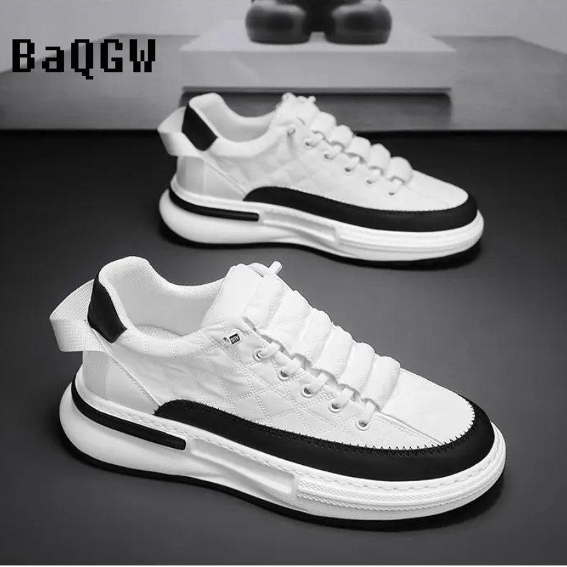 Mode Neue Herren Trendschuhe Lässige Sneaker Leder Bequem Mode Skateschuhe Student Sport Laufen Herren Slipper Rutschfest
