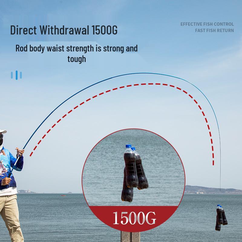 Ultra-Light Ultra-Hard Carbon Fishing Rod for Carp and Crucian Carp - Versatile Hand Rod, Long Section Taiwan Design