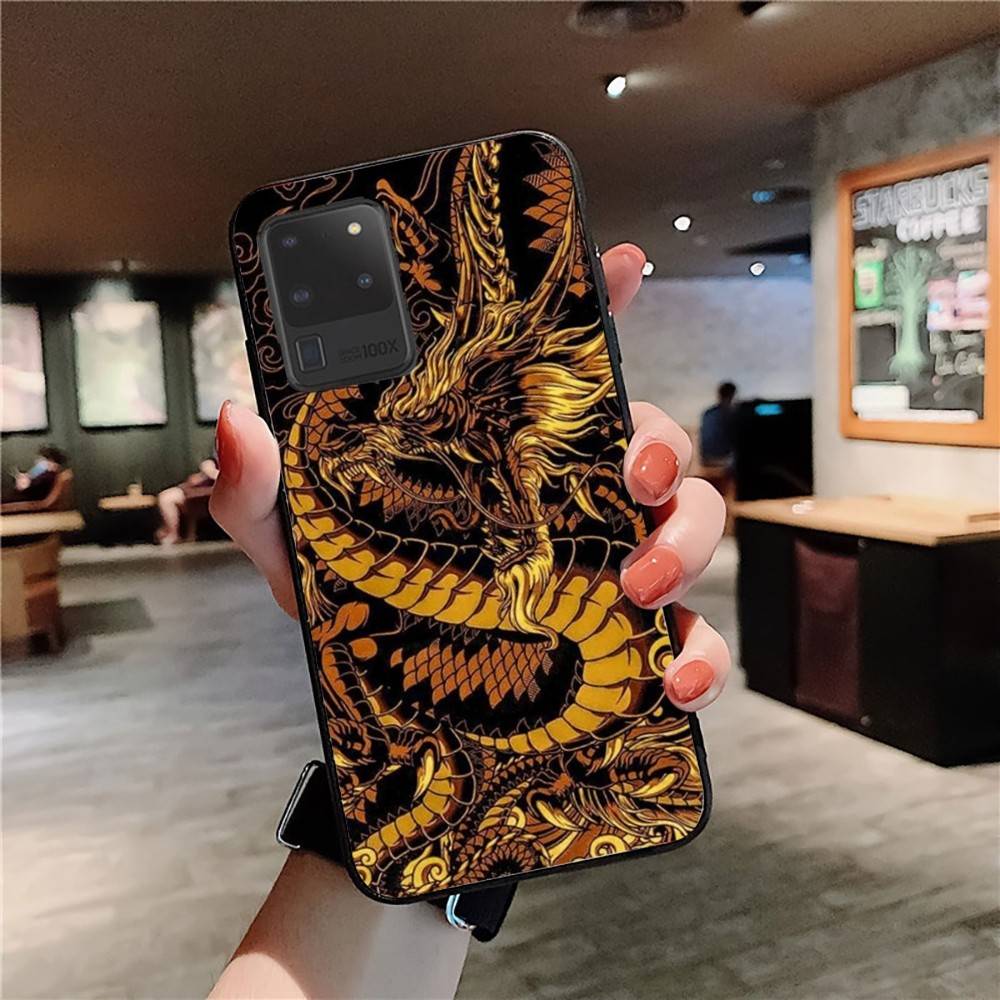 Chinese Dragon Phone Case For Samsung S 24 Fe 25 Ultra Plus 20 Lite 21 30 22 23 24 22 Ultra 5G Fundas