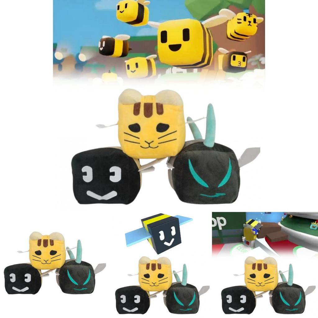 Bee Swarm Simulator Plush Cat Toy With Short Pile Plush For Kids And Collectors