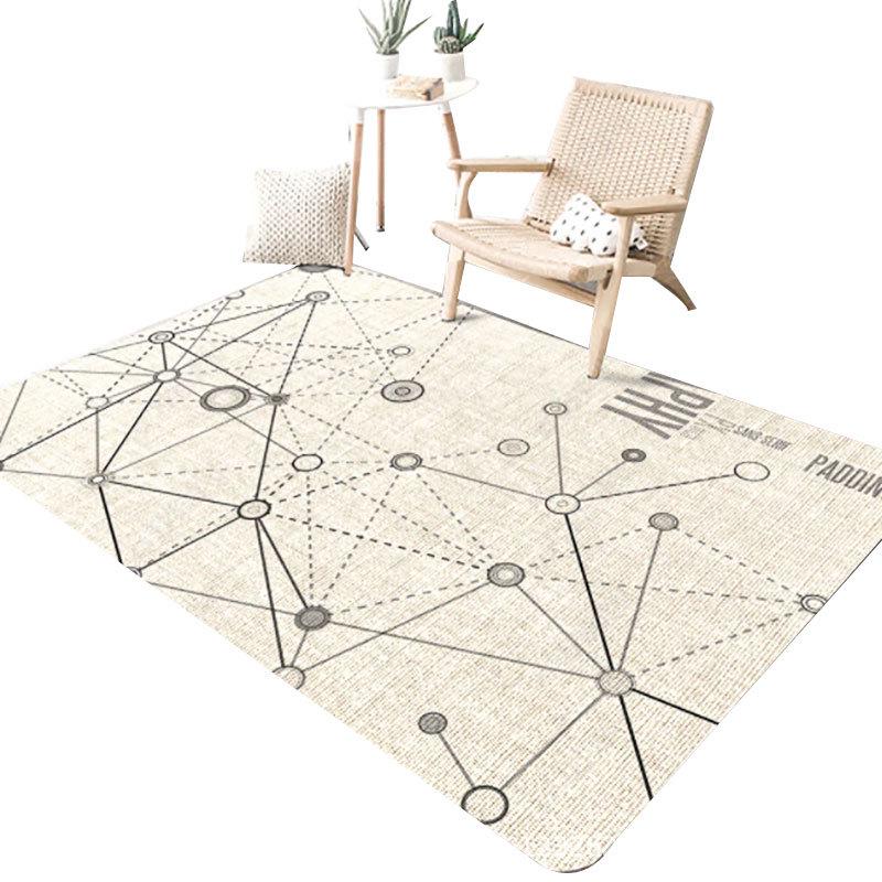 Severský lehký luxusní kreslený koberec do obývacího pokoje, ložnice nebo pracovny