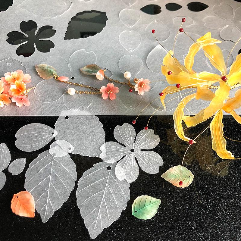 Translucent Heat Shrink Film for DIY Crafts: Sanding Printable Colored Pencil, Hand-Painted Rubber Stamps, Resin Earrings.