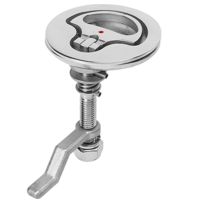 Good-Adjustable Hatch Latch Boat Cam Latch 316 Stainless Steel Polished With Back Plate For Marine Ship