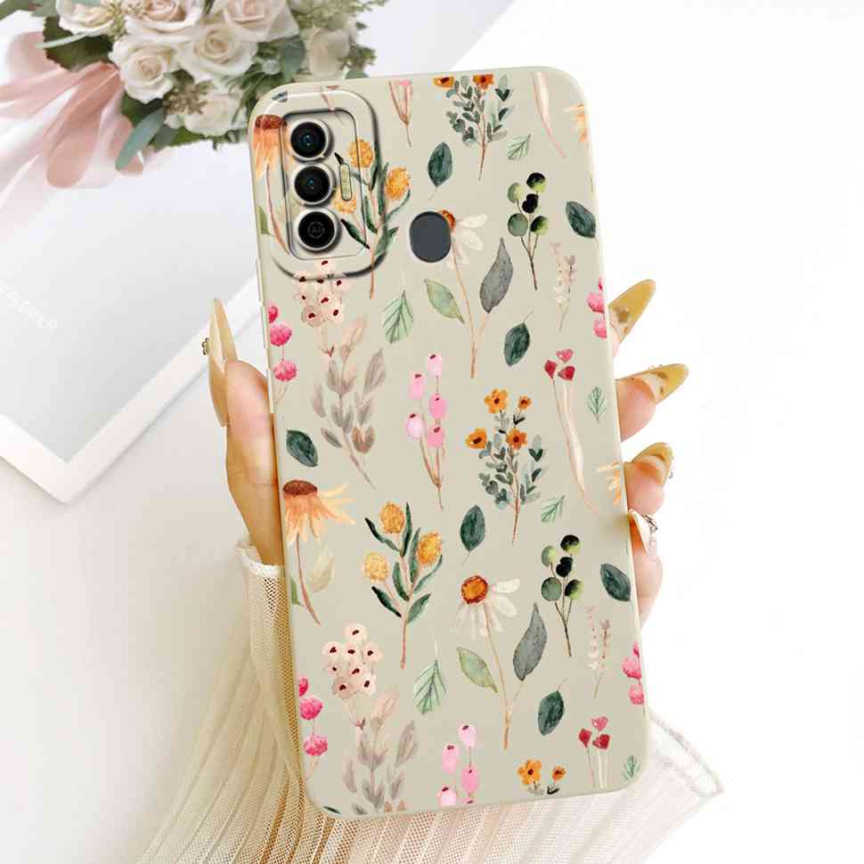 Cover For Tecno Spark 7 2021 Cute Rabbit Casing KF6 KF6j Soft Silicone Casing For Tecno Spark 7 Spark7 Back Cover Coque