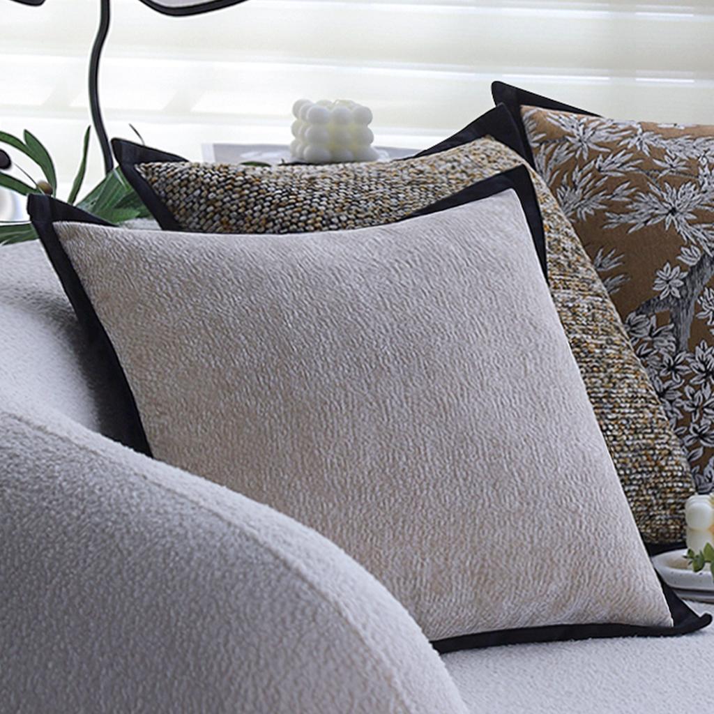 Light Luxury French Floral Pillow Sofa Living Room Middle-aged High-end Cushion Bed Pillow Car Cushion Cover with Core