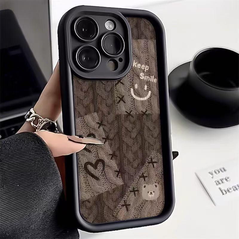 Sweater Little Bear iPhone 17/17ProMax/16/15/14Pro/13/12 Cute Phone Case