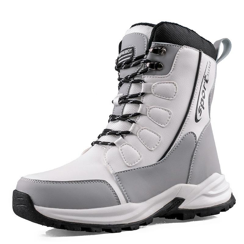 2026 New arrival Winter Men Snow Boots Warm Plush Men's Boots Waterproof High-top Ankle Boots Non-slip Men's Hiking Sneakers