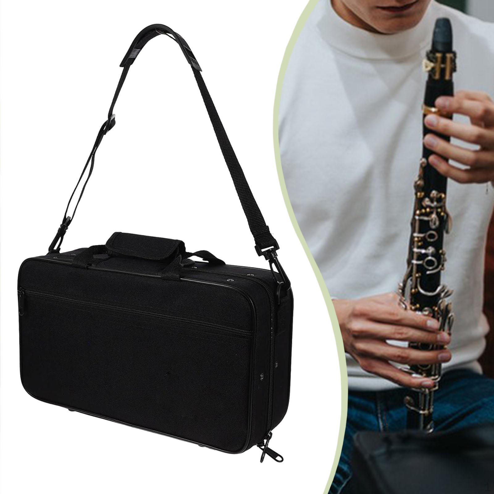 

Clarinet Case Gig Bag Portable Adjustable Strap Oxford Cloth Carry for Show Practice